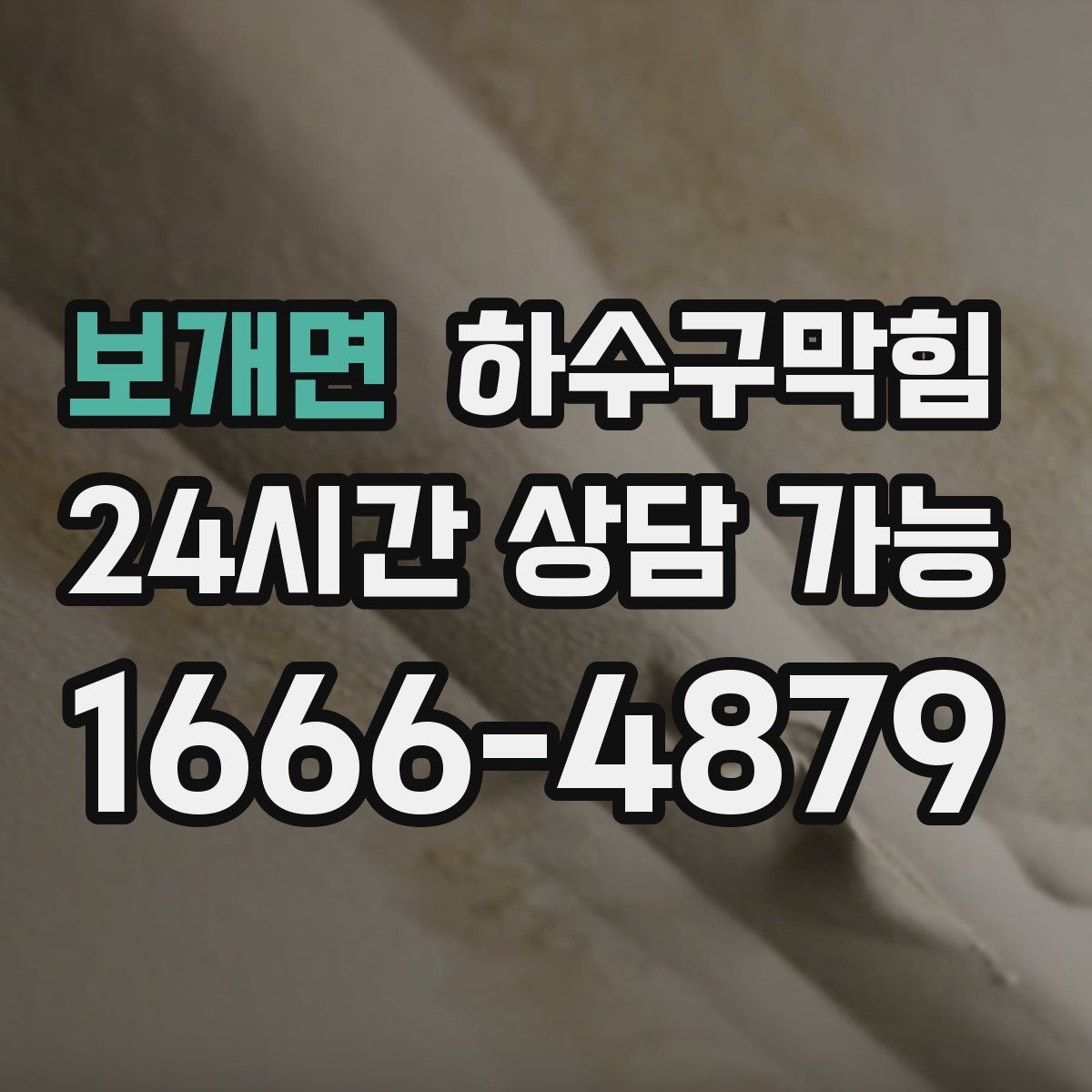 보개면 하수구막힘