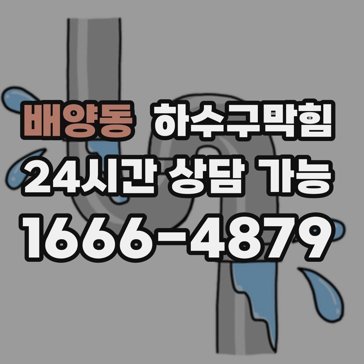 배양동 하수구막힘 택배 박스 바닥이 눅눅했던 오후