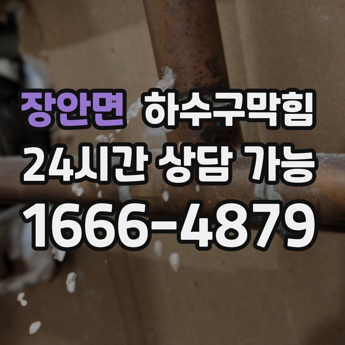 장안면 하수구막힘