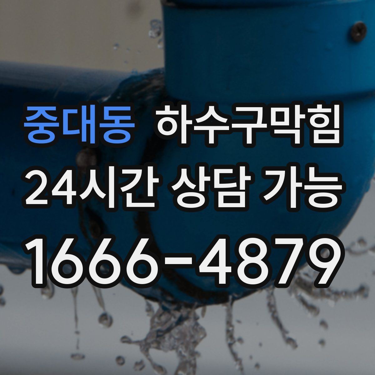 중대동 하수구막힘 월간 분기 정기 세척 패키지