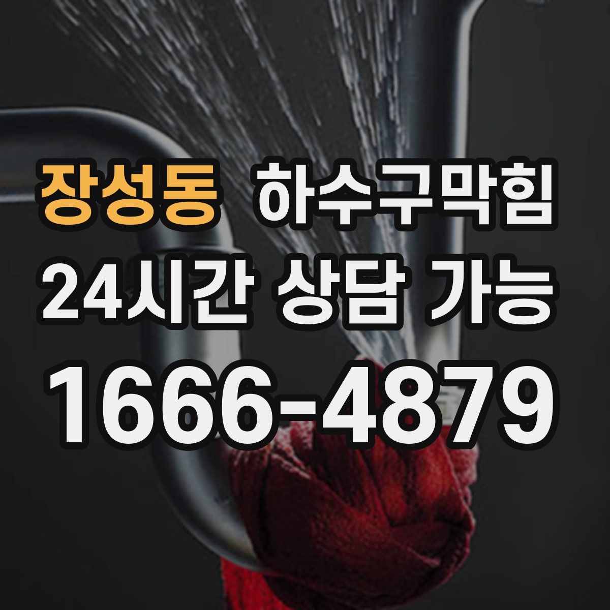 장성동 하수구막힘