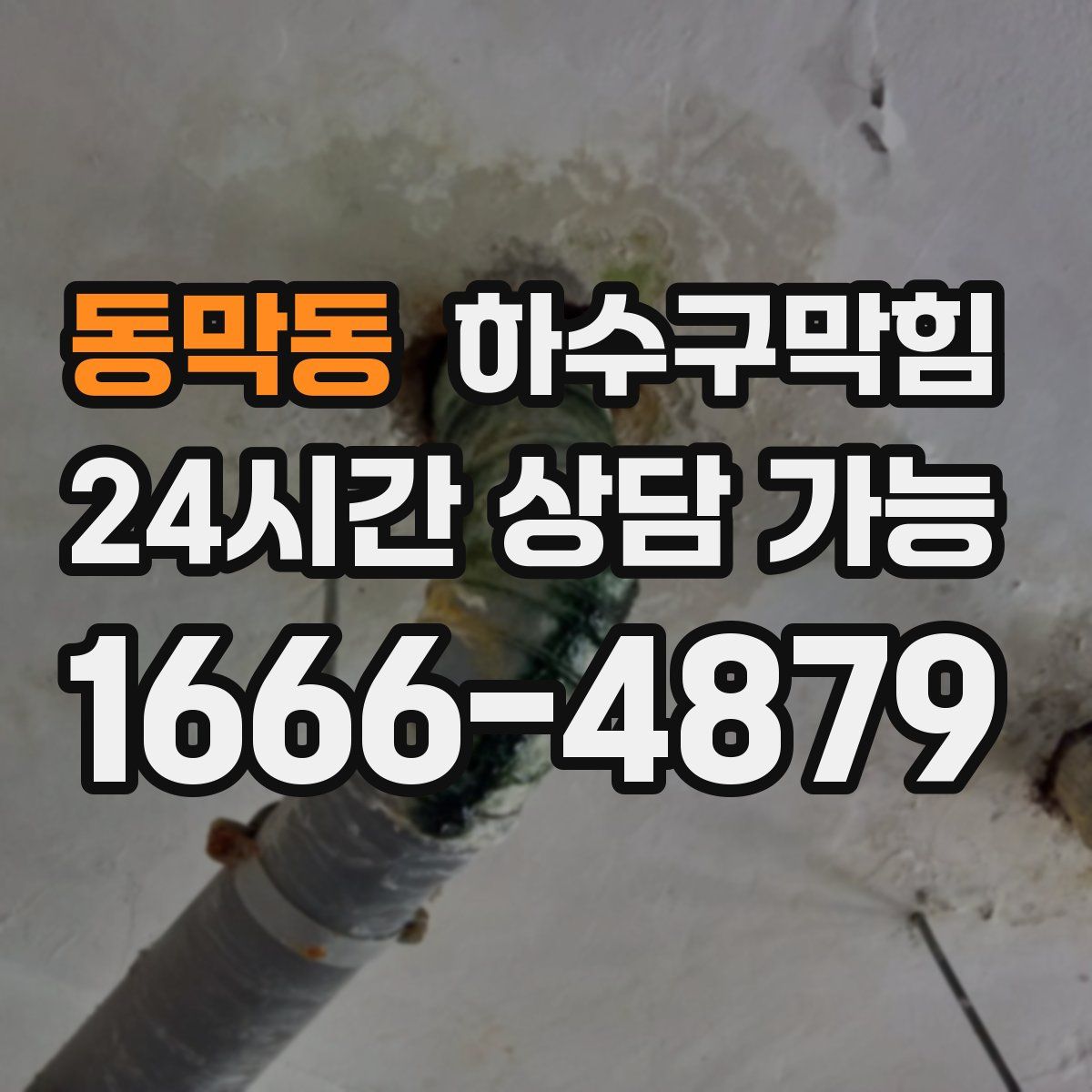 동막동 하수구막힘