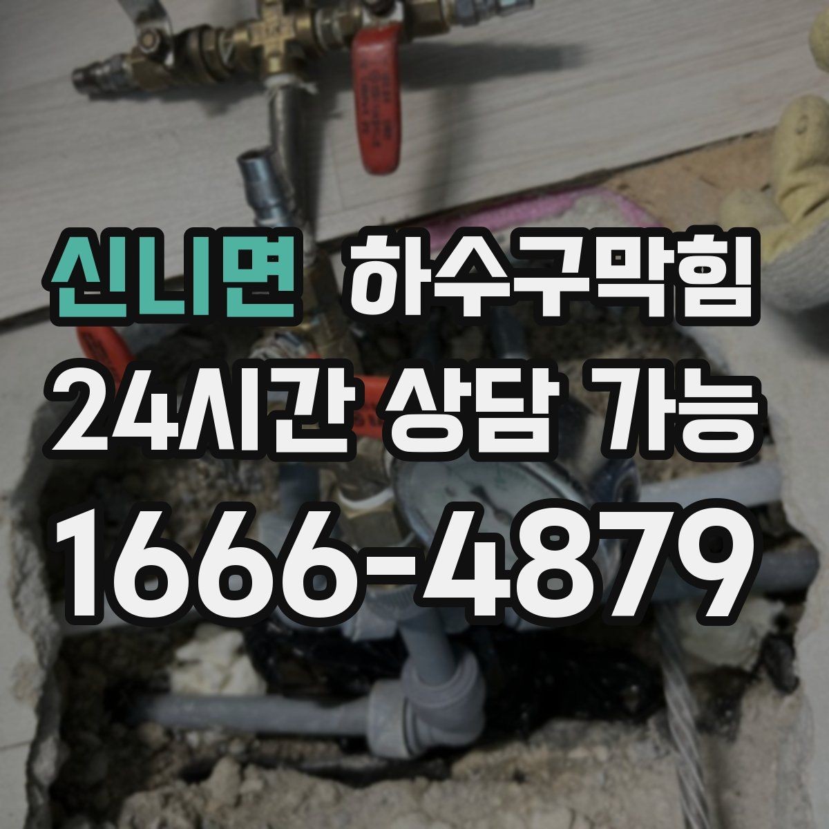 신니면 하수구막힘 손소독제 스탠드가 흔들린 사연