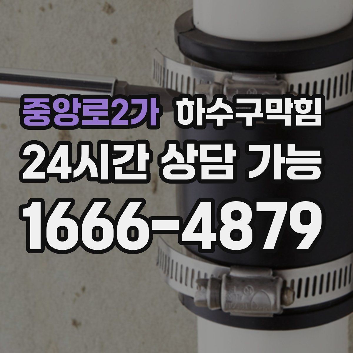 중앙로2가 하수구막힘 흡음재 틈새에서 스며나온 잔향