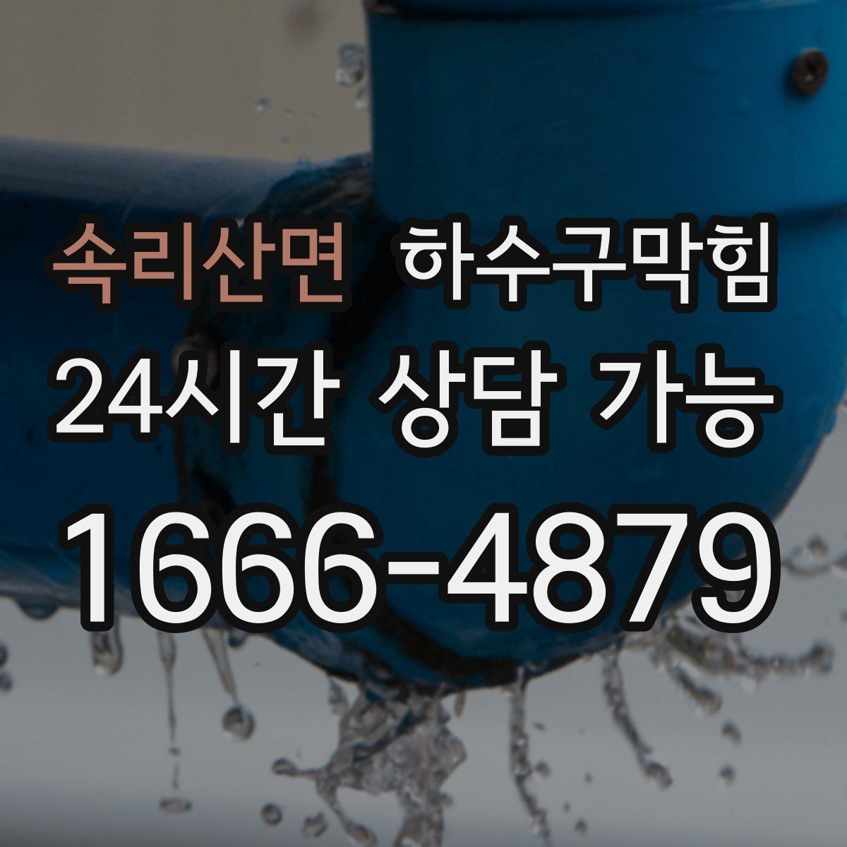 속리산면 하수구막힘