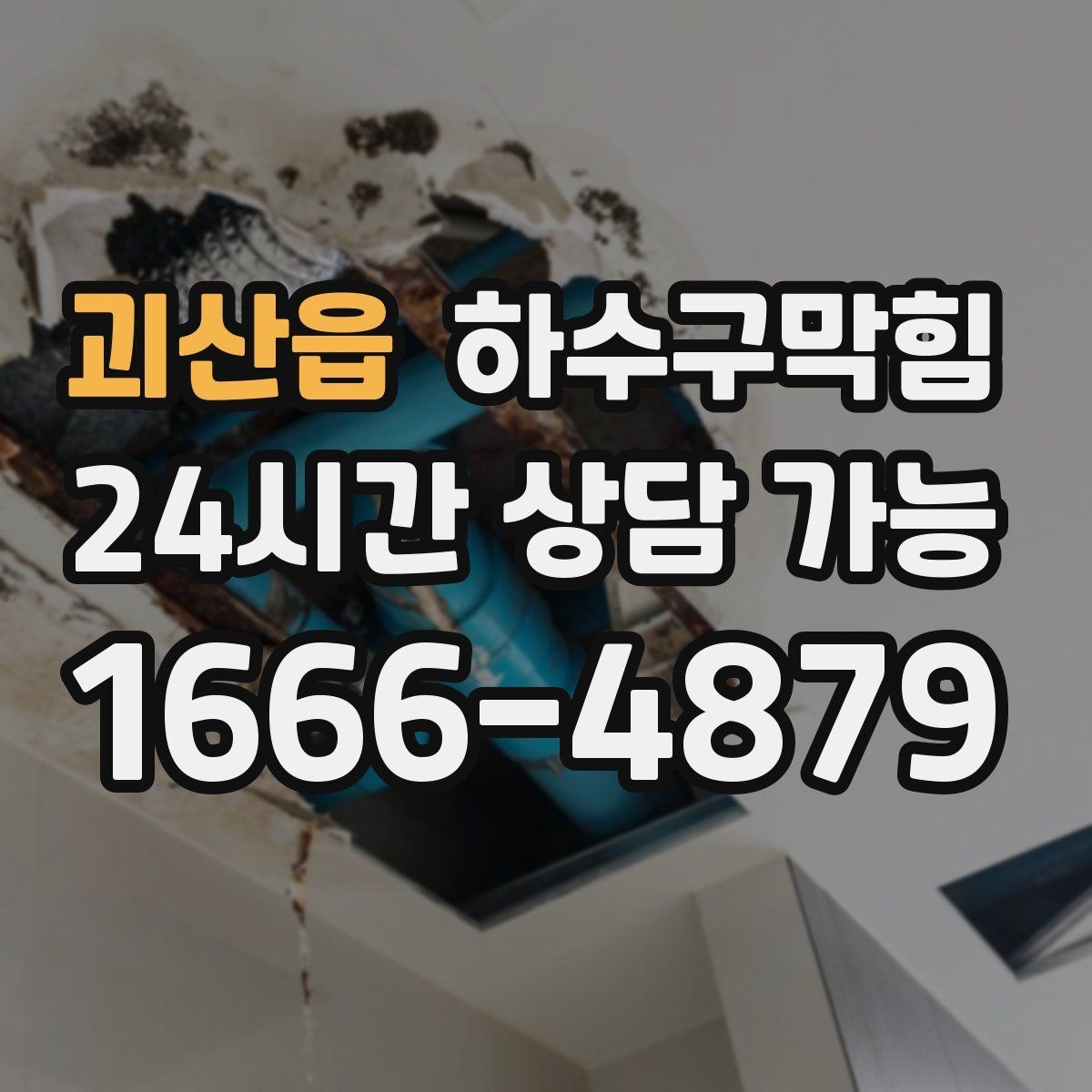 괴산읍 하수구막힘 무인 택배함 문틈에서 나온 신호