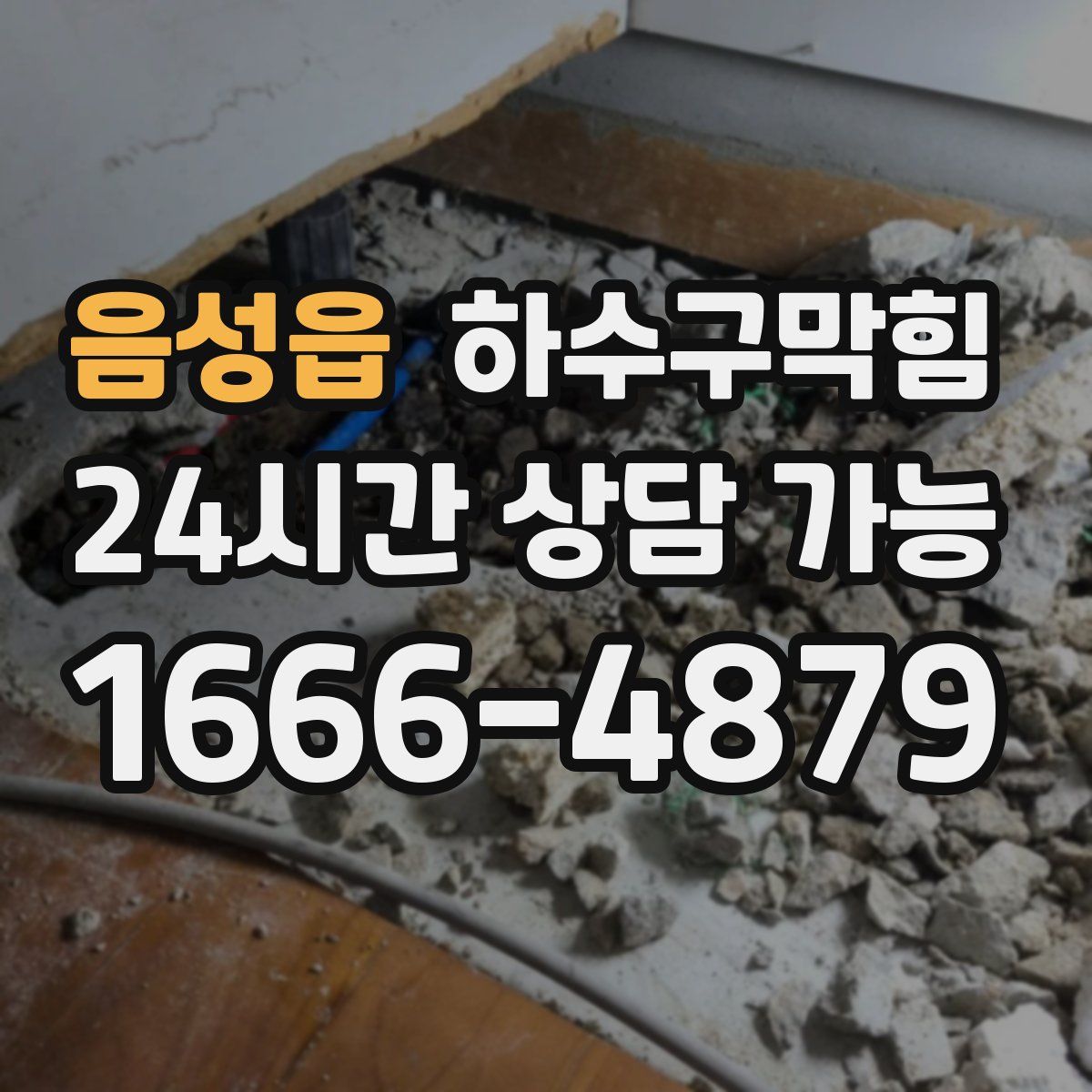 음성읍 하수구막힘