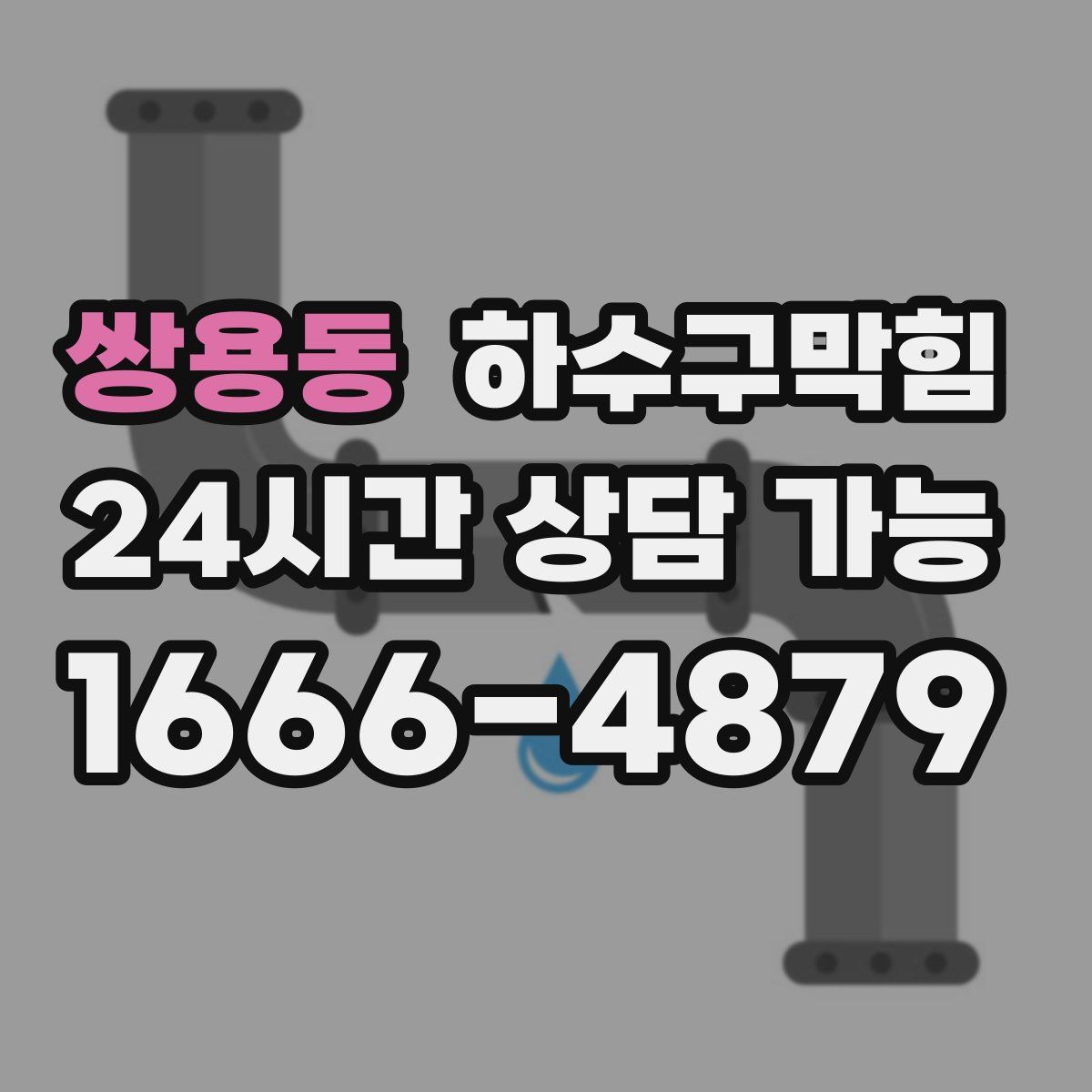 쌍용동 하수구막힘