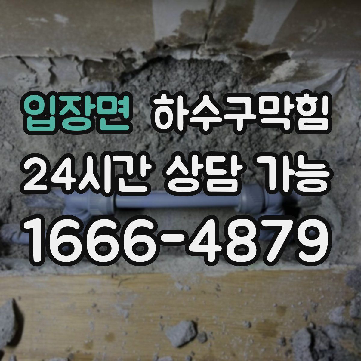 입장면 하수구막힘