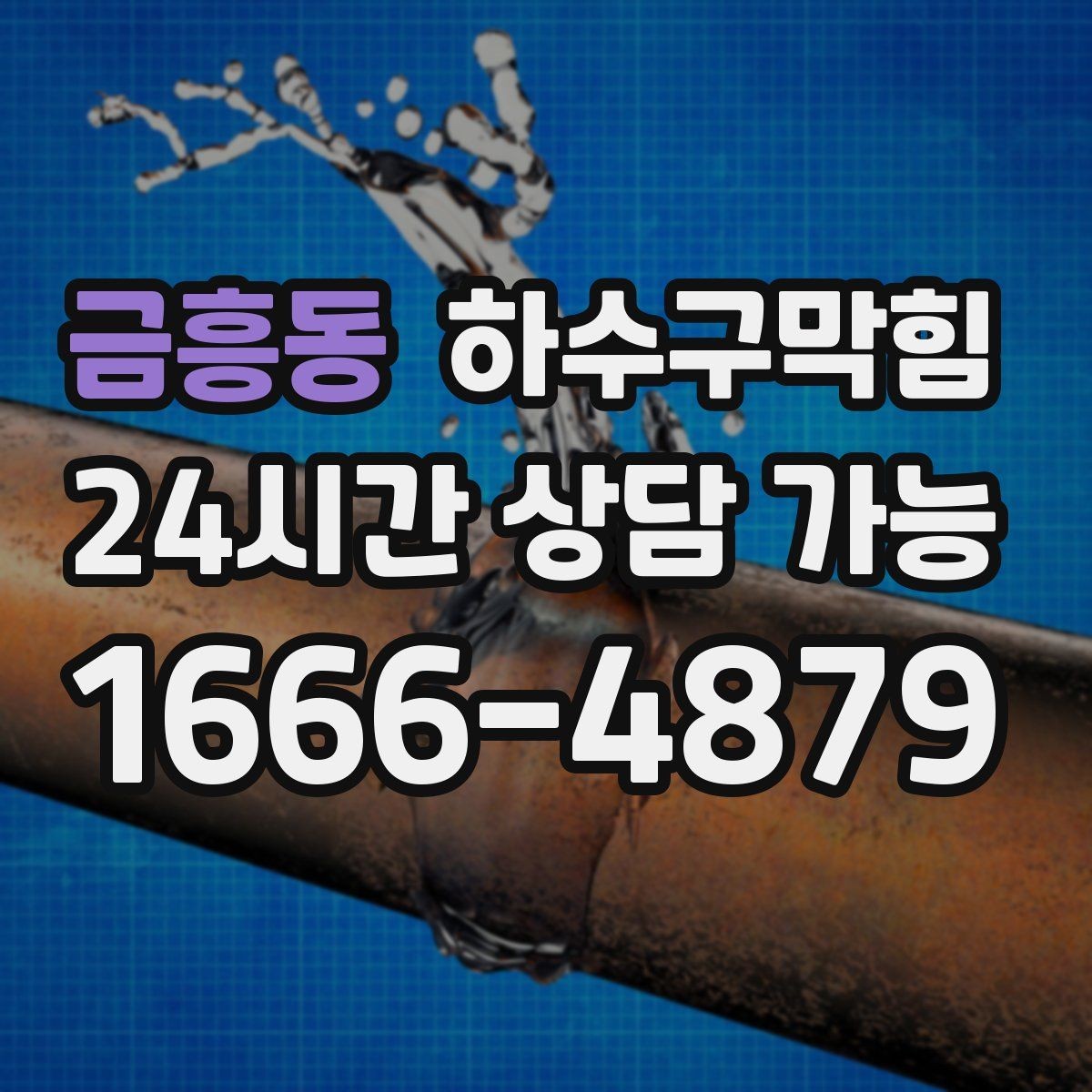 금흥동 하수구막힘 대형 매장 구역별 순차 작업