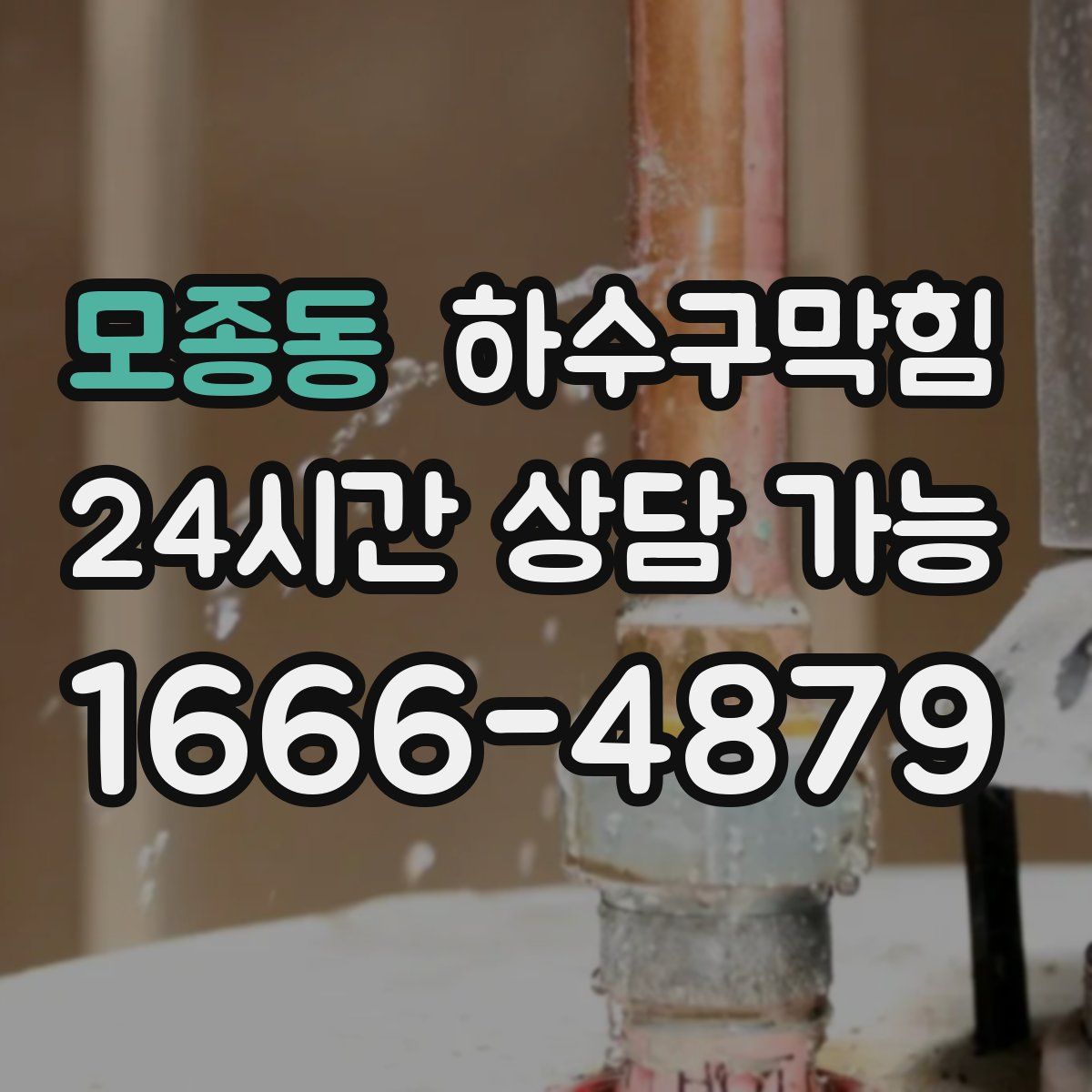 모종동 하수구막힘