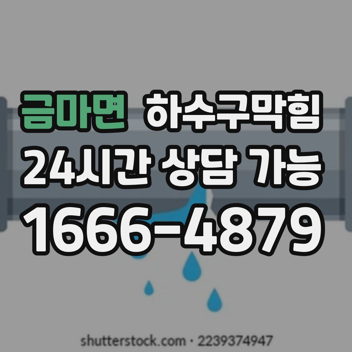 금마면 하수구막힘