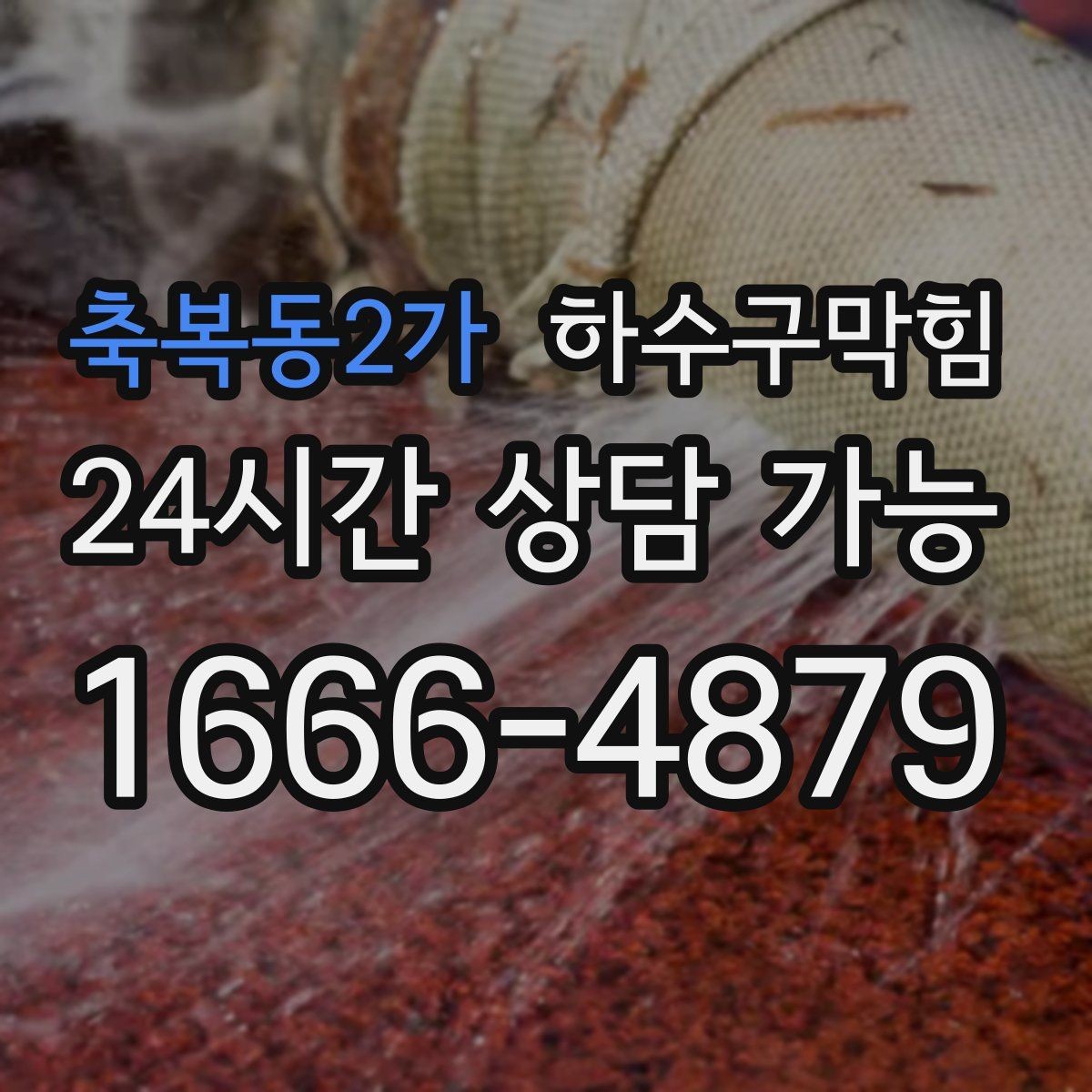 축복동2가 하수구막힘 아파트 변기막힘과 장바구니가 만난 토요일