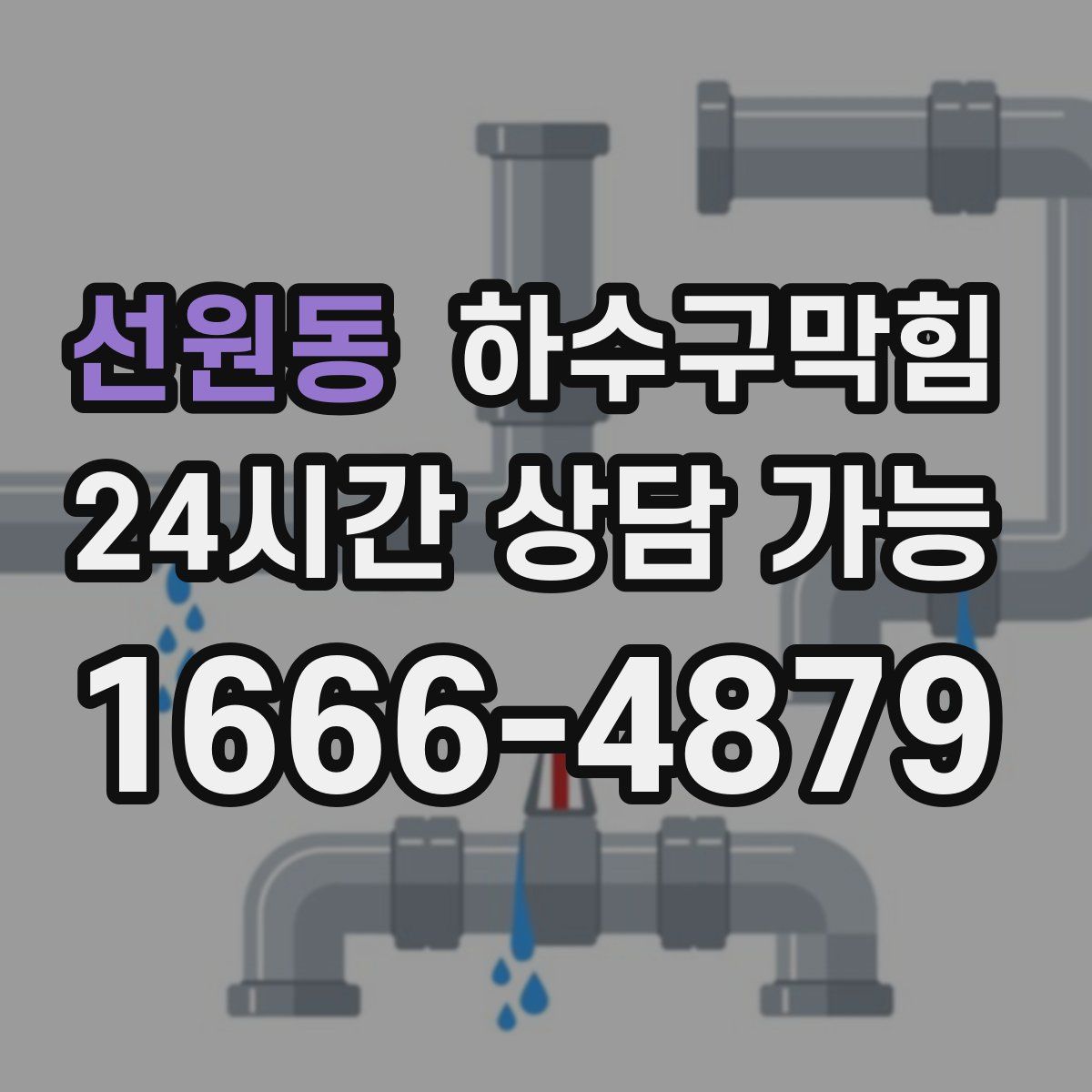 선원동 하수구막힘