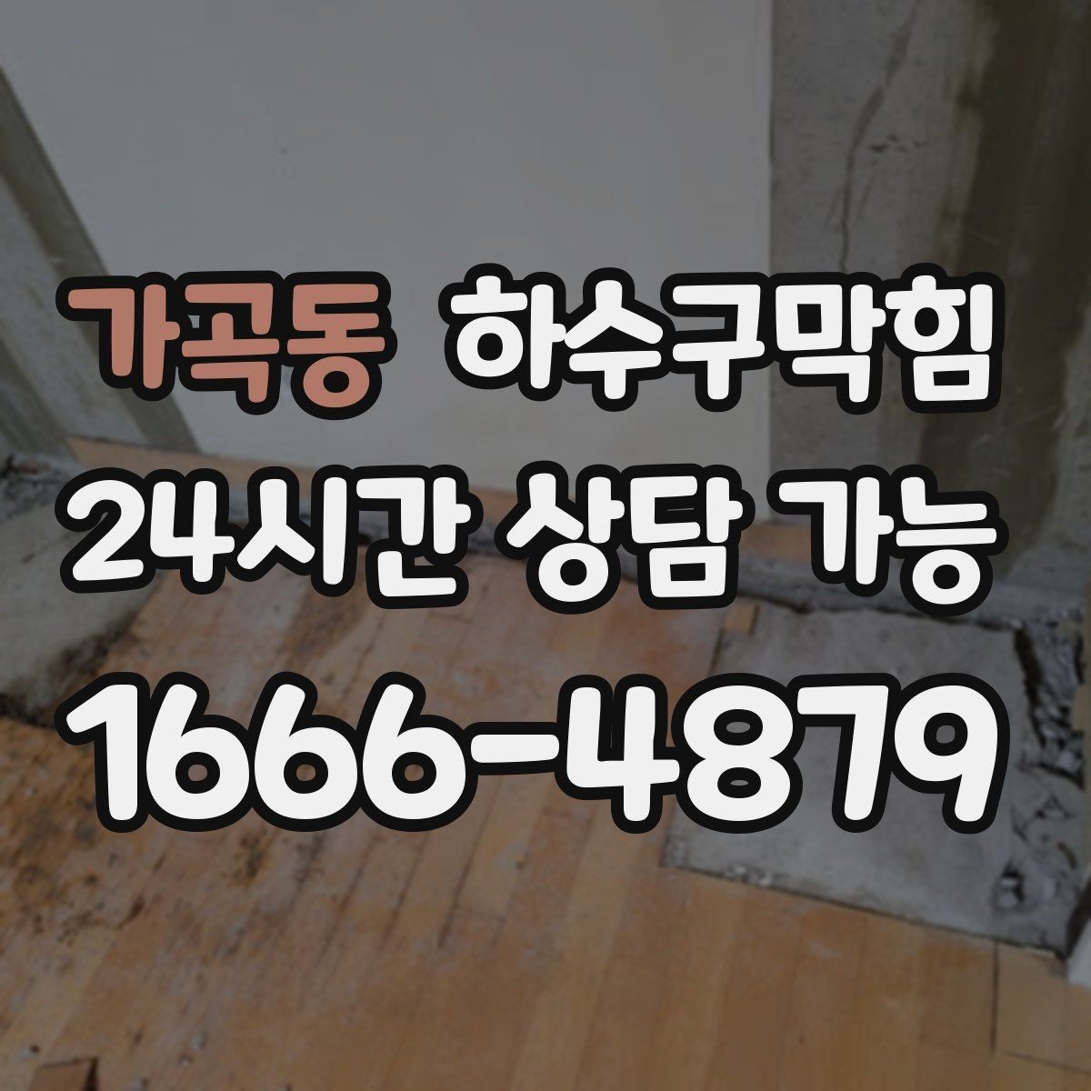 가곡동 하수구막힘 종이 메뉴판이 축축해진 날의 기록