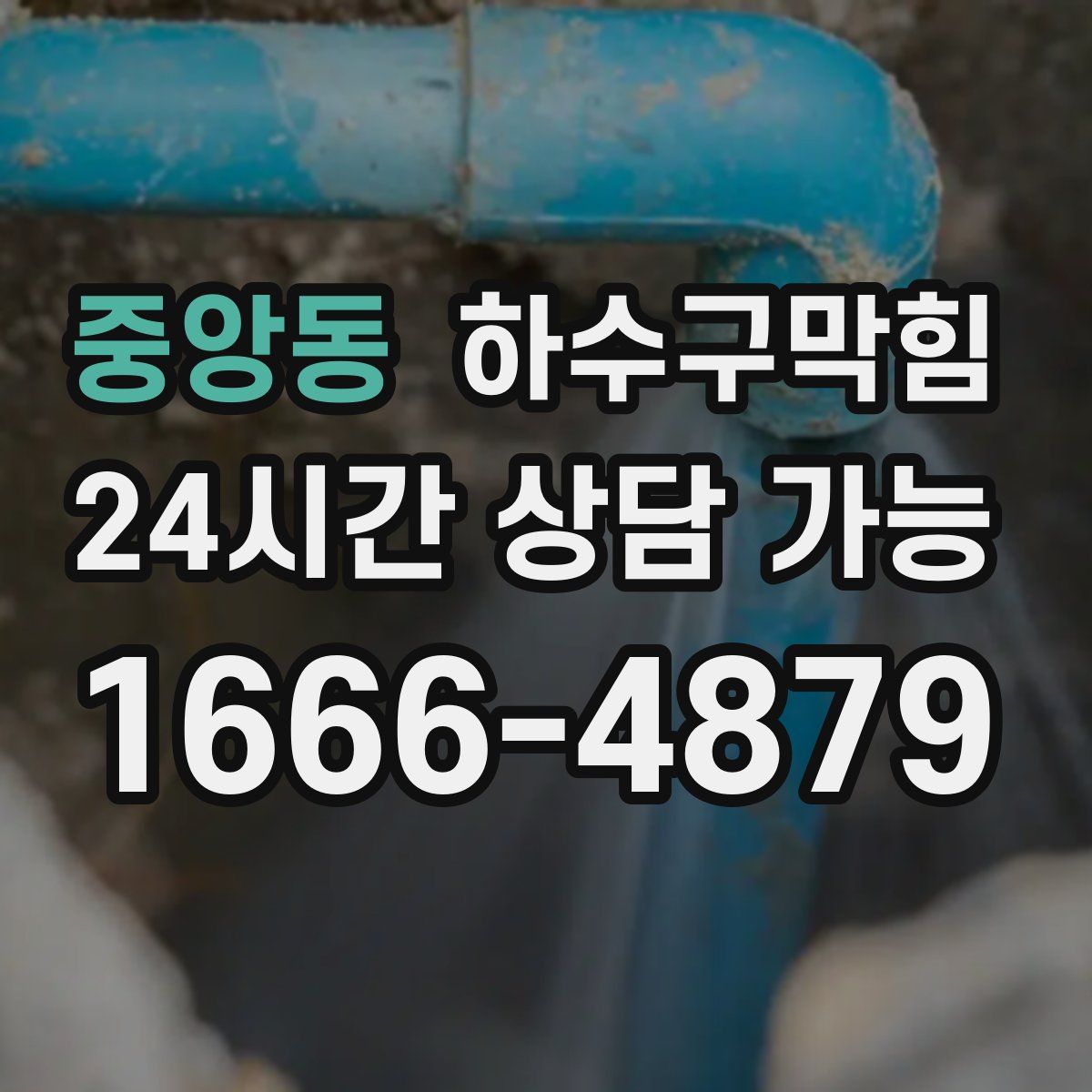 중앙동 하수구막힘