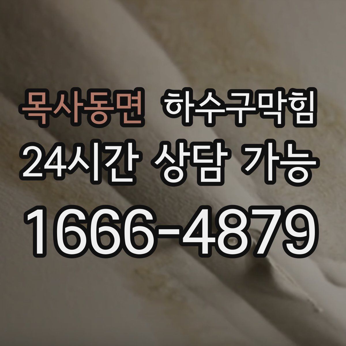 목사동면 하수구막힘