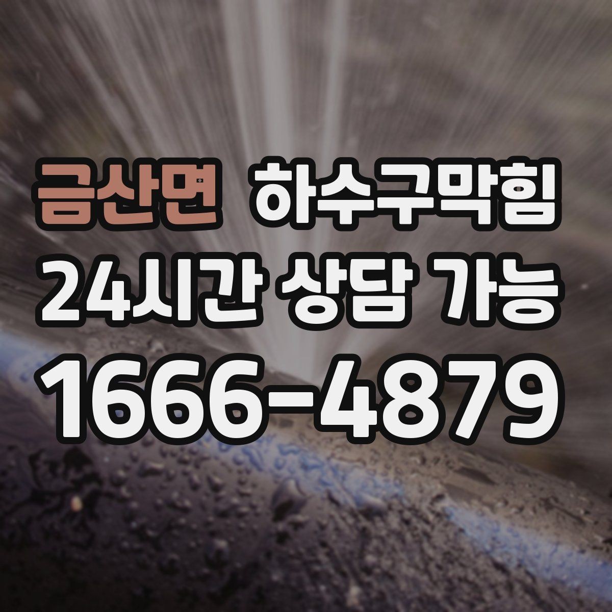 금산면 하수구막힘 주방 벽면 타일 사이 그늘의 냄새