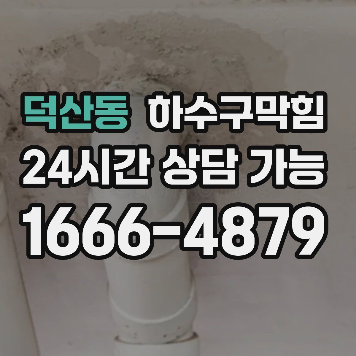 덕산동 하수구막힘