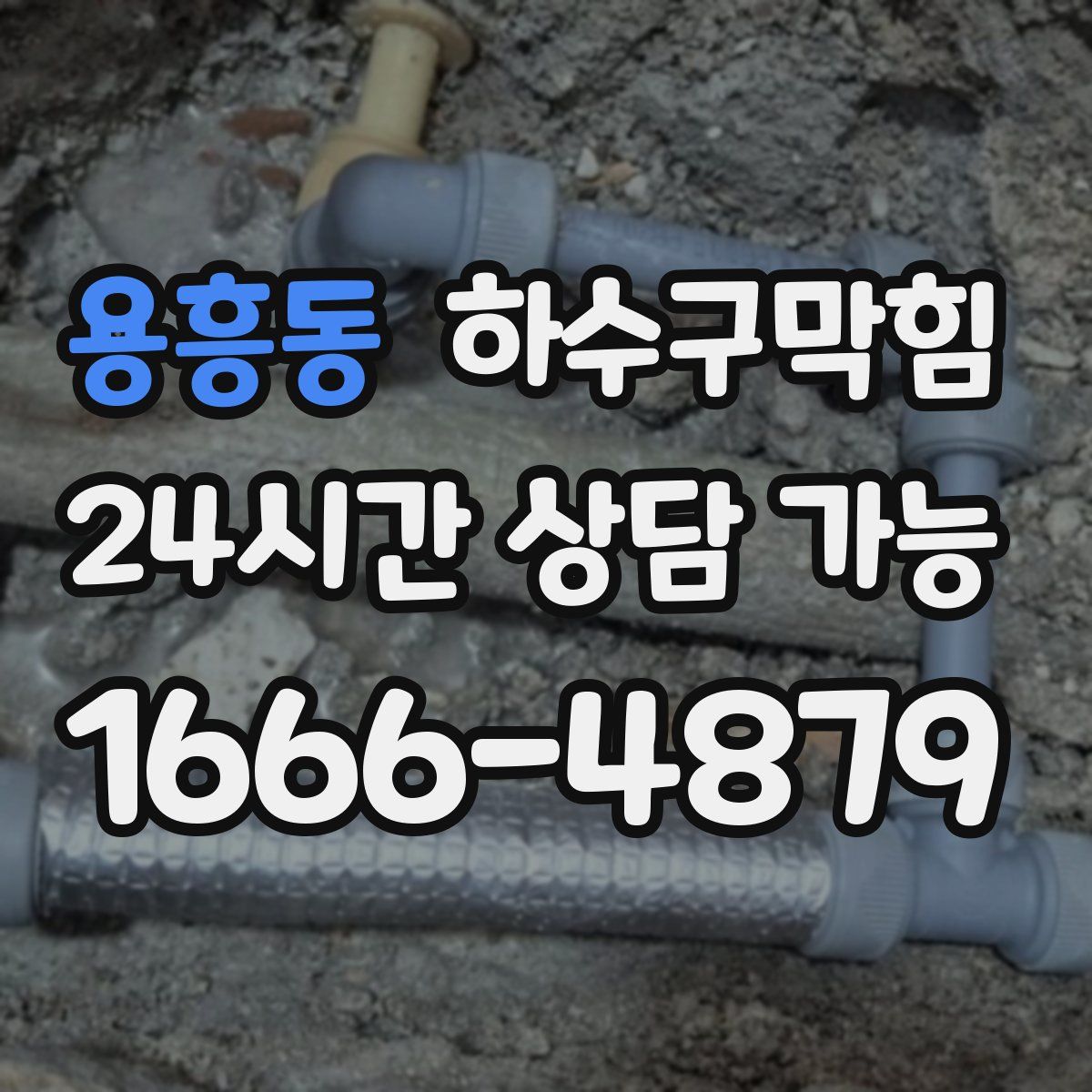 용흥동 하수구막힘