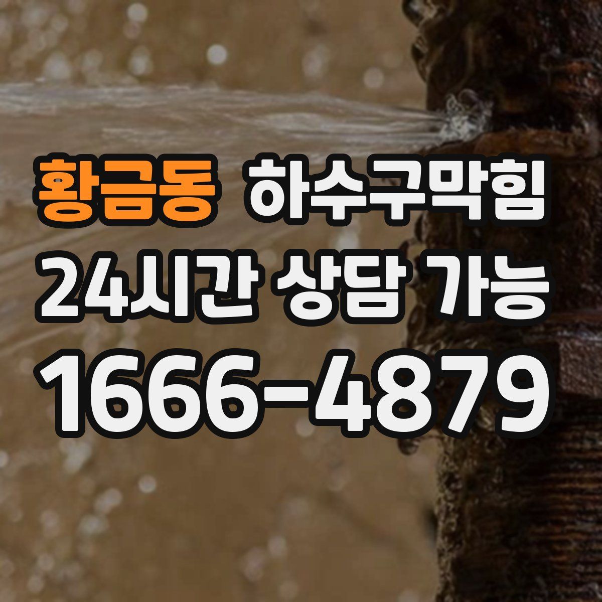 황금동 하수구막힘