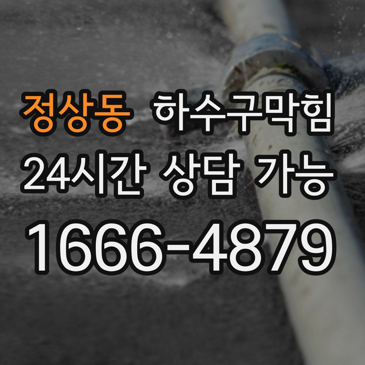 정상동 하수구막힘