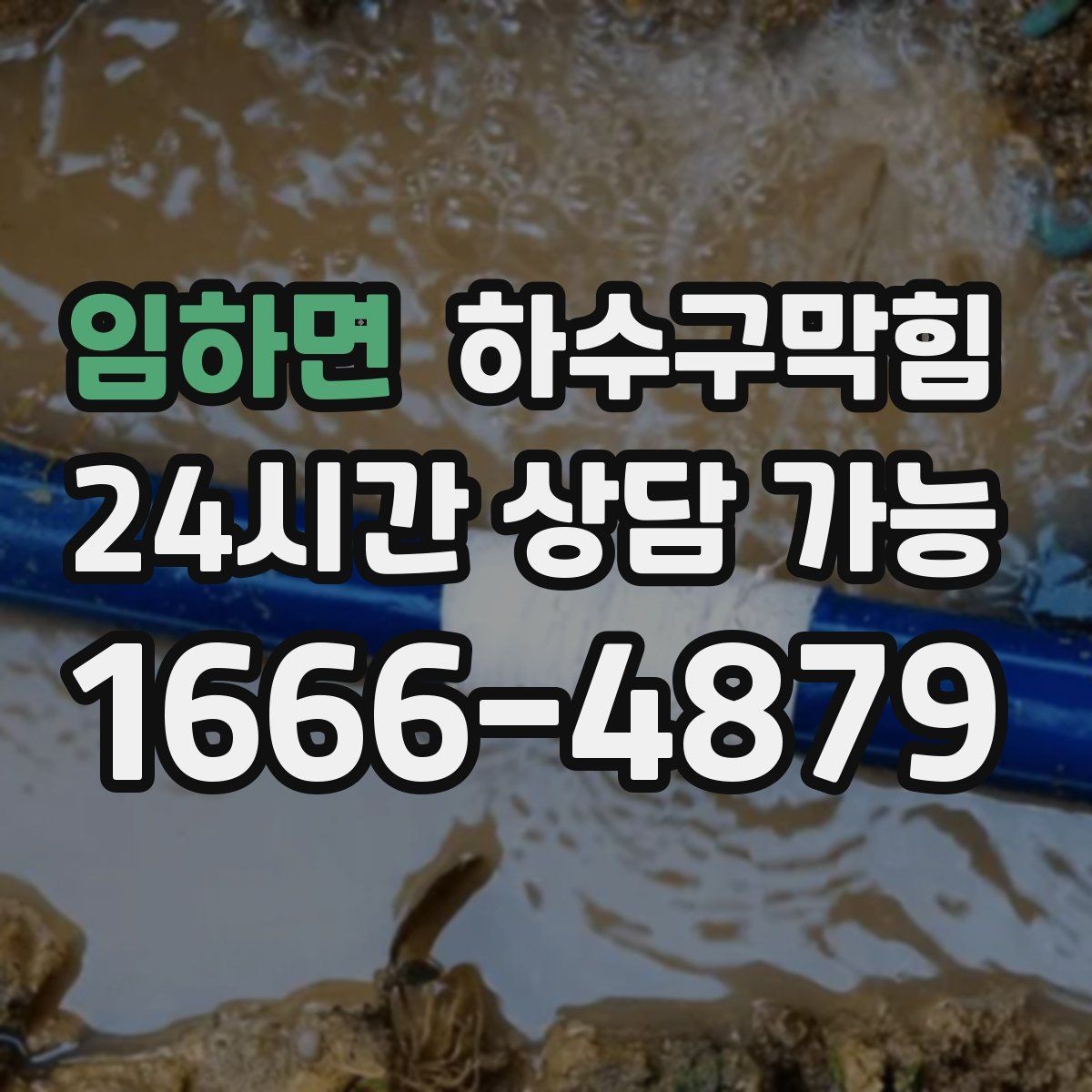 임하면 하수구막힘 프리 플러싱 라인 세정 공정