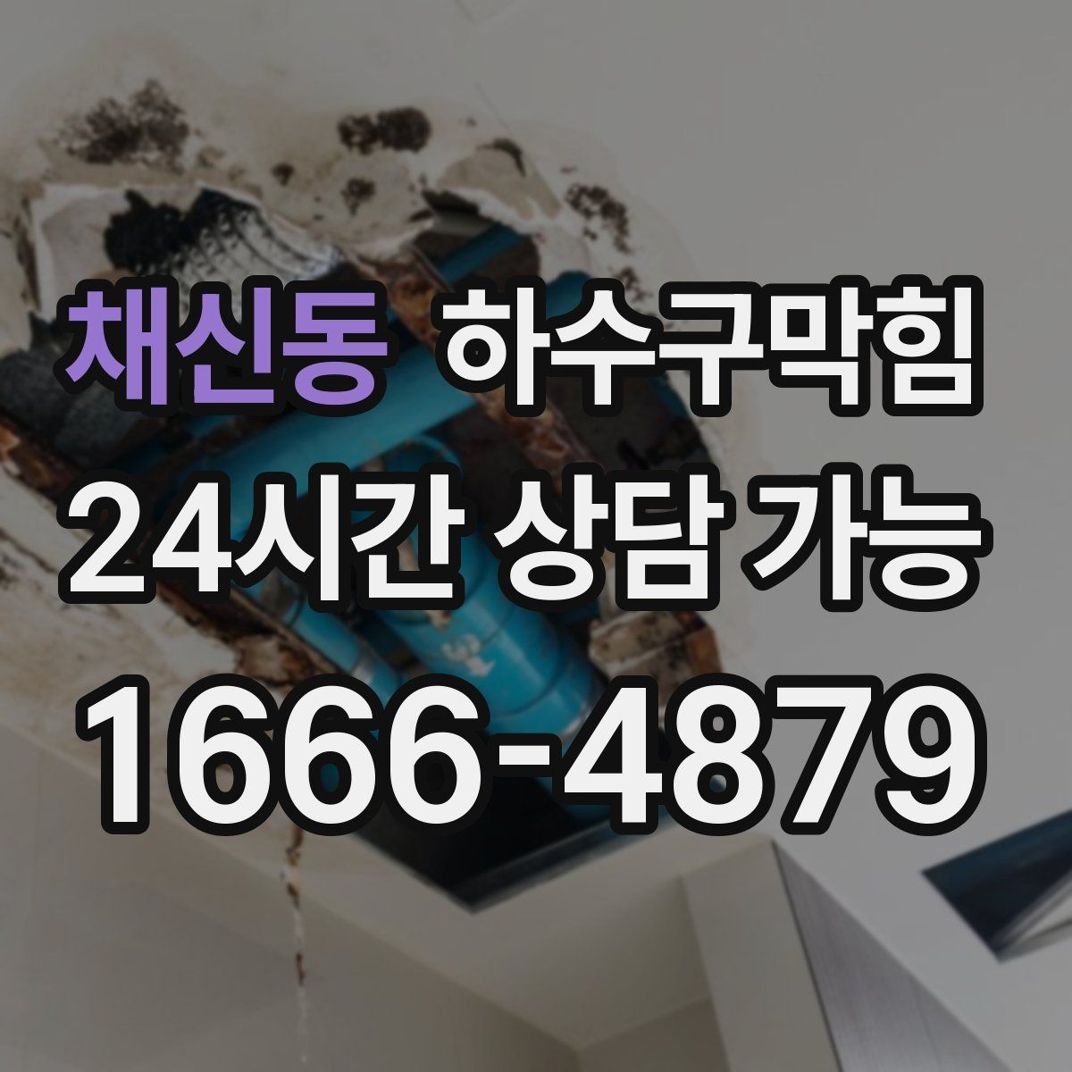 채신동 하수구막힘