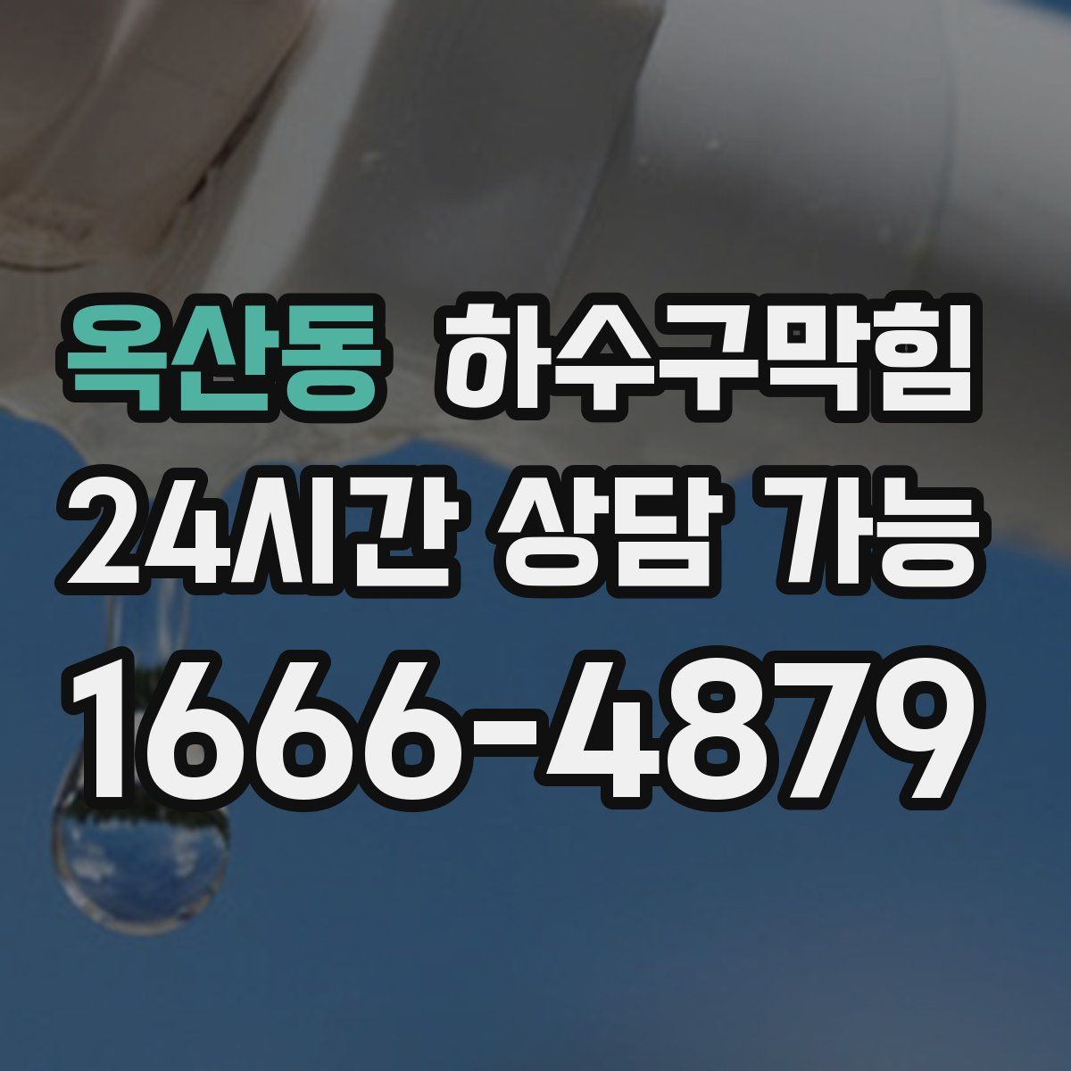 옥산동 하수구막힘