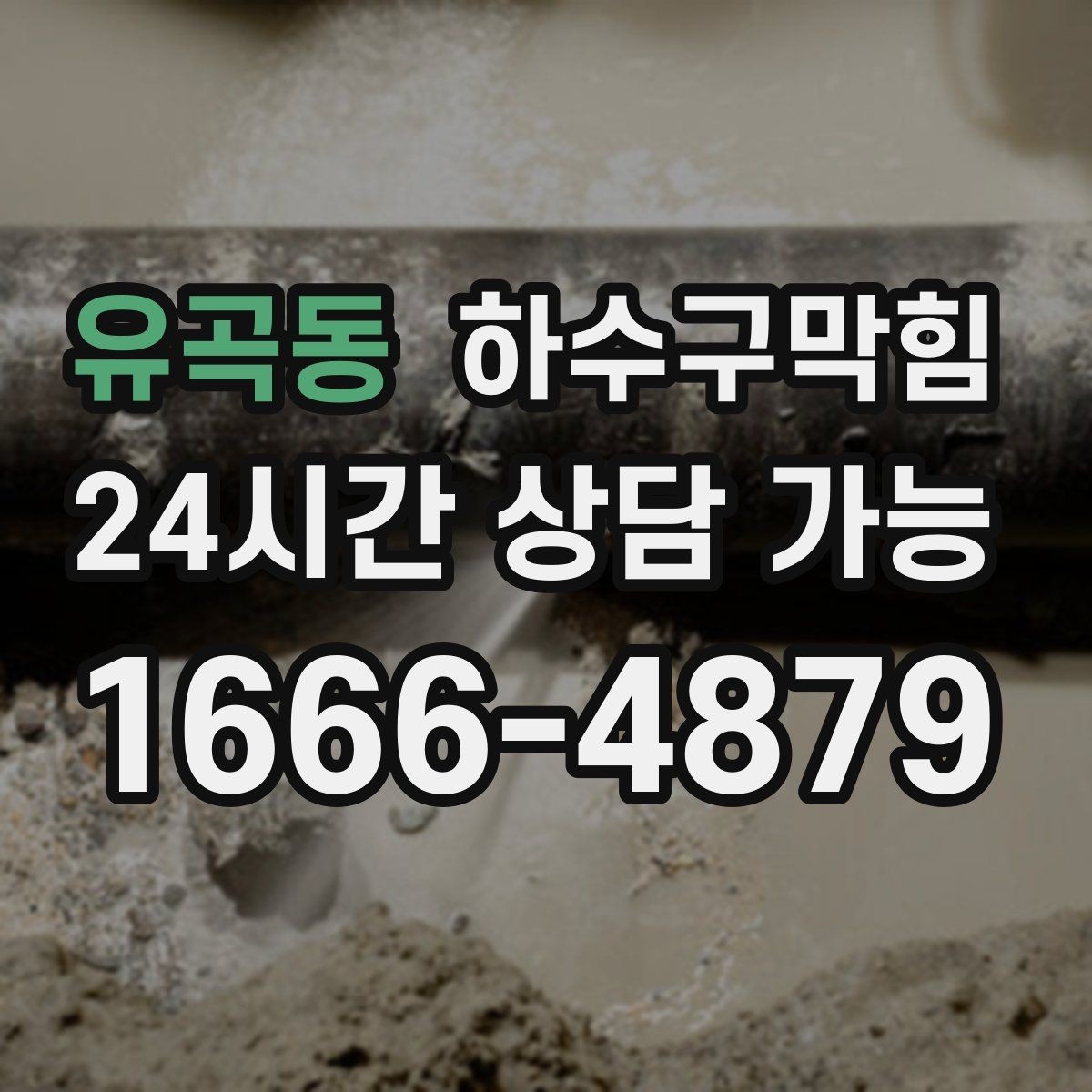 유곡동 하수구막힘 비닐 포장 롤이 끊기던 오후의 공기