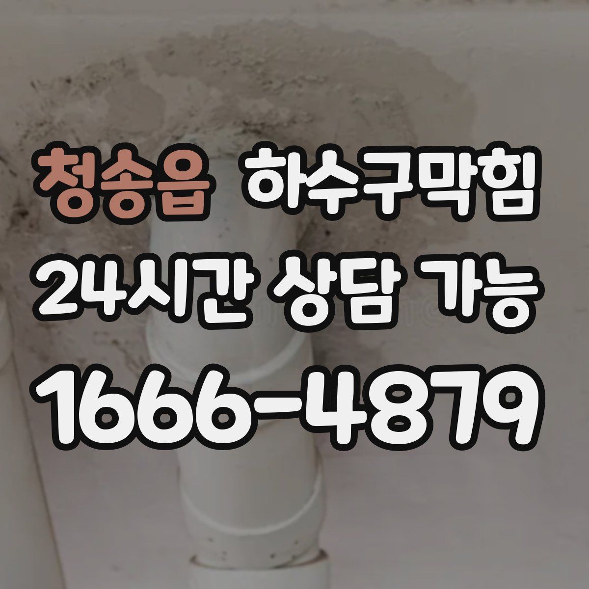 청송읍 하수구막힘