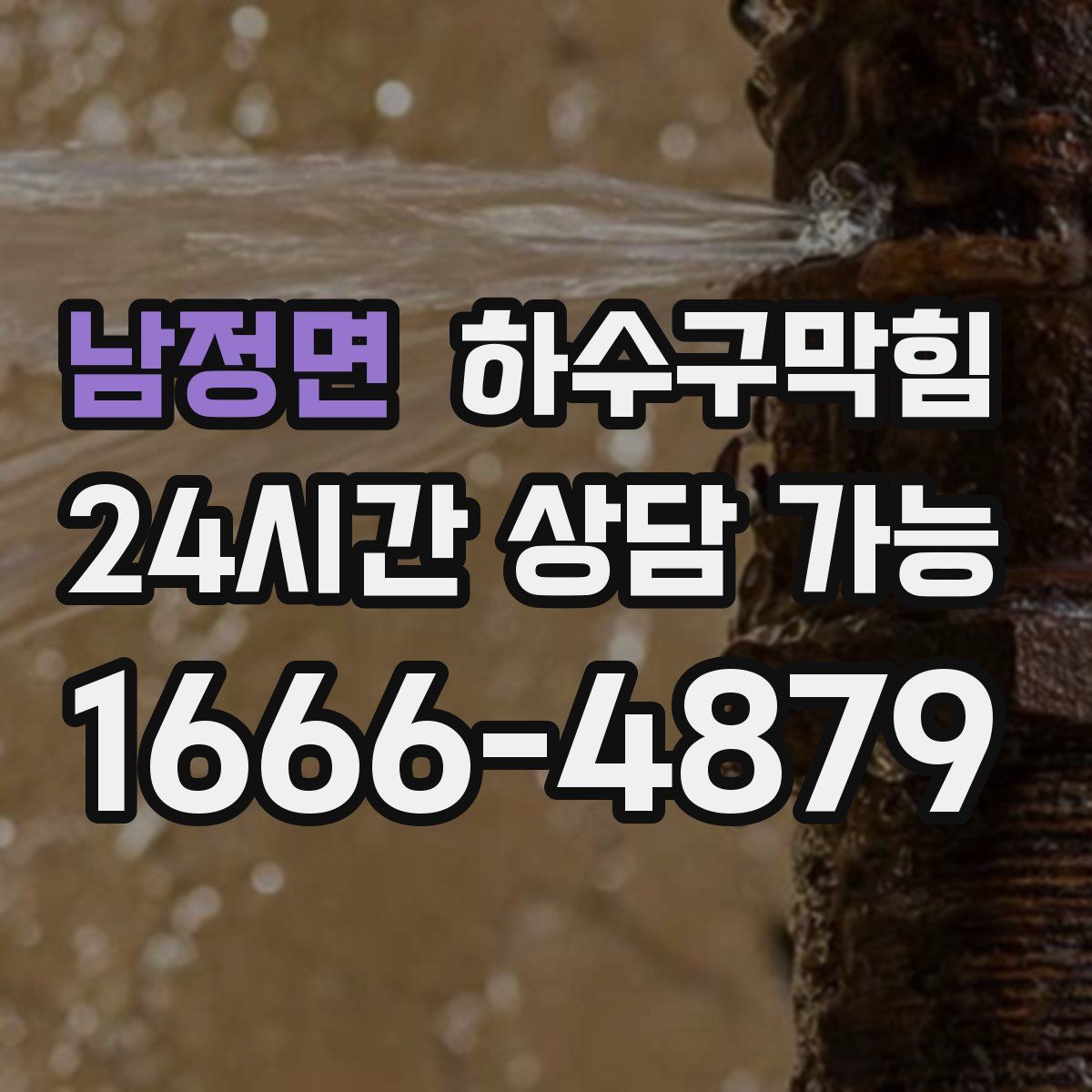 남정면 하수구막힘