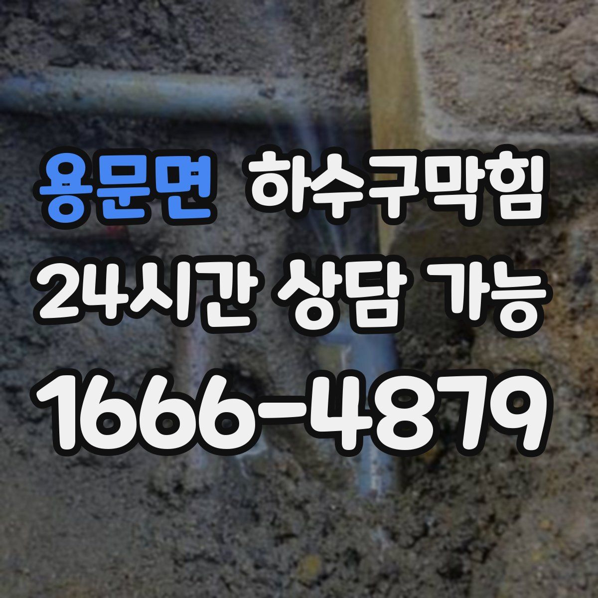 용문면 하수구막힘