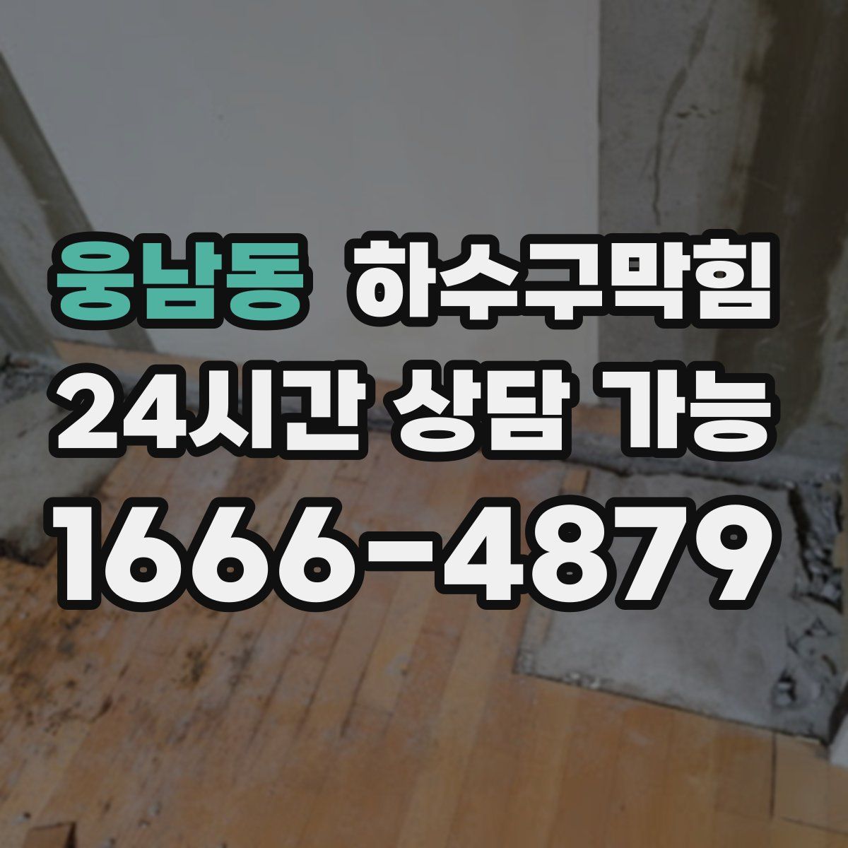 웅남동 하수구막힘