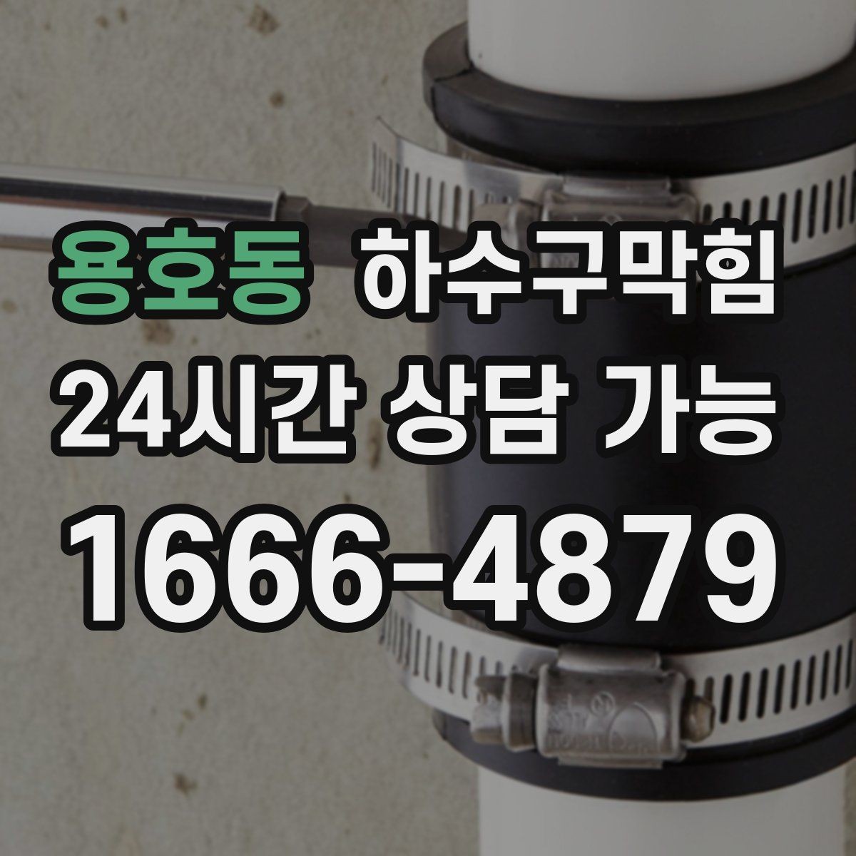 용호동 하수구막힘 층간 민원이 시작되는 지점의 풍경