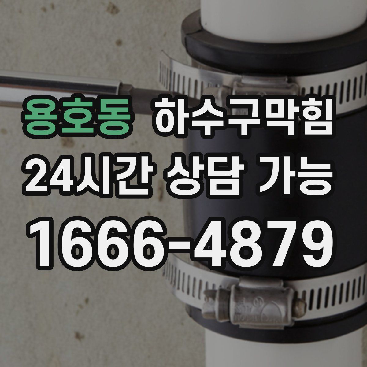 용호동 하수구막힘