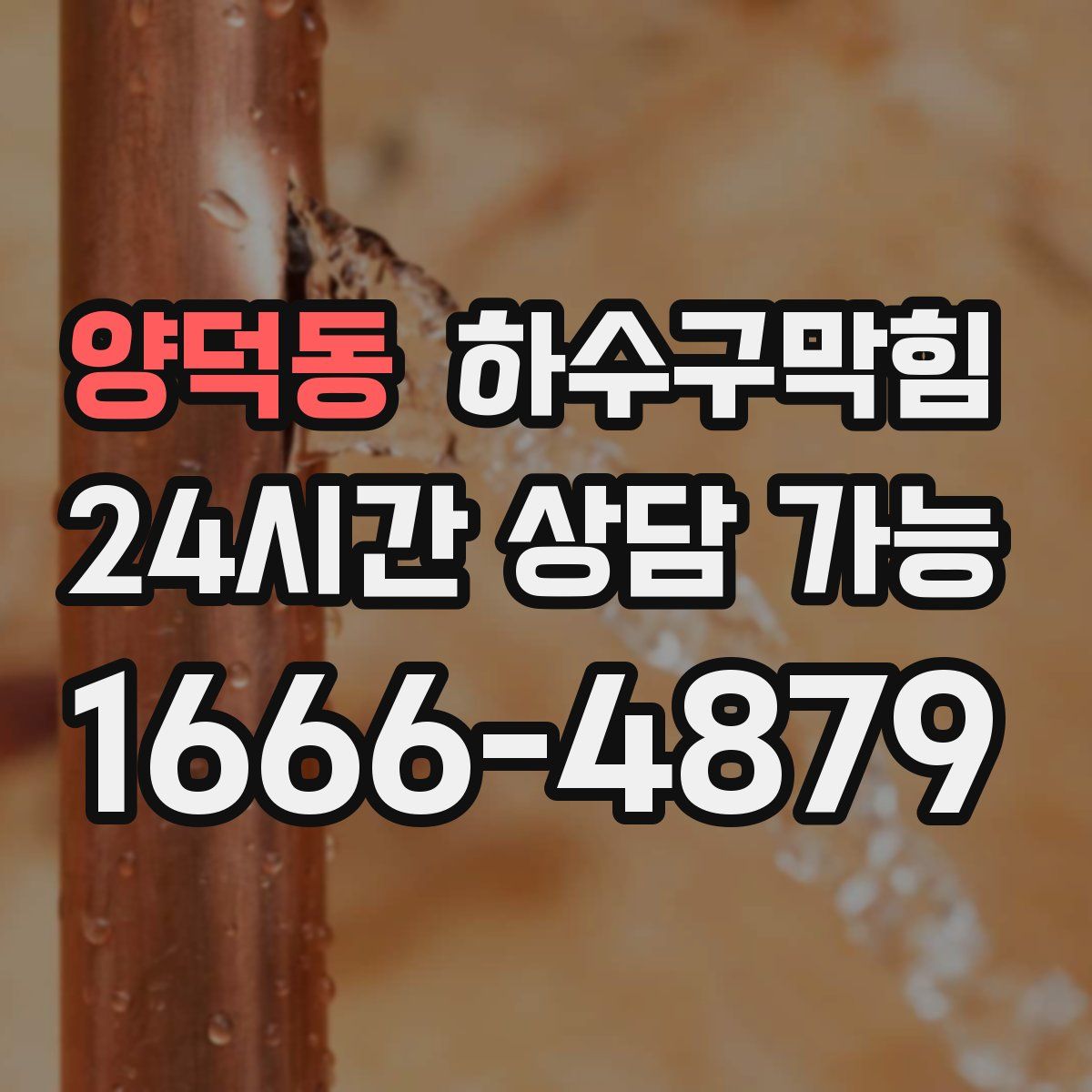 양덕동 하수구막힘