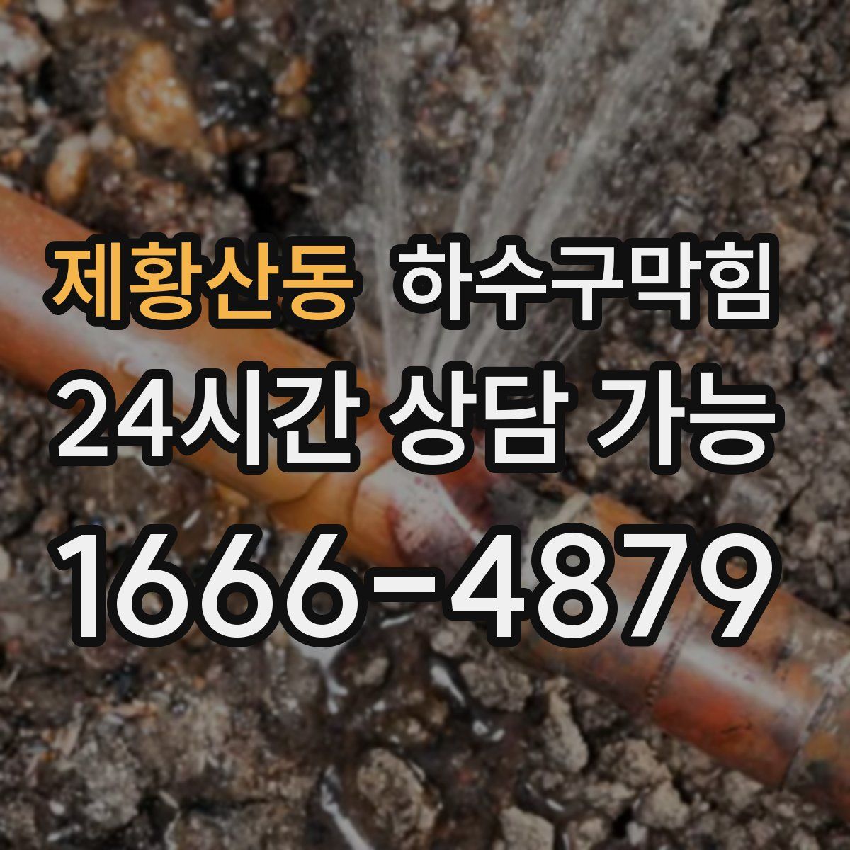 제황산동 하수구막힘