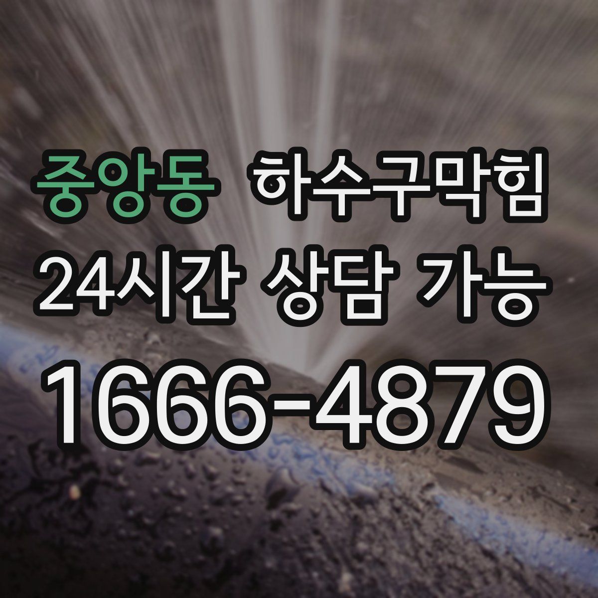 중앙동 하수구막힘