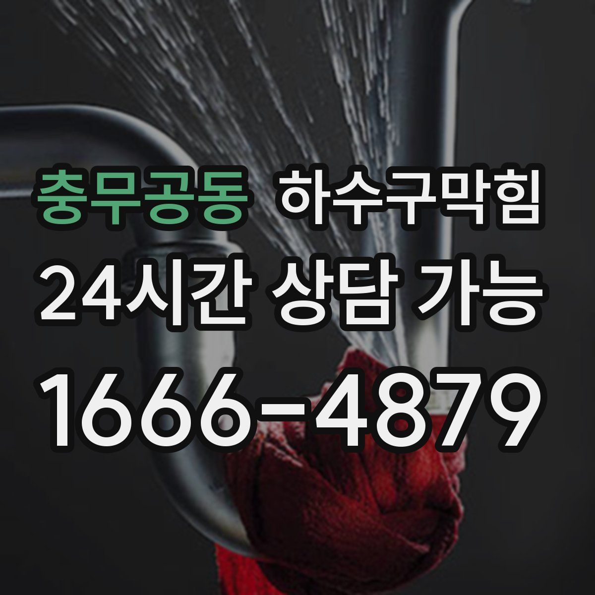 충무공동 하수구막힘