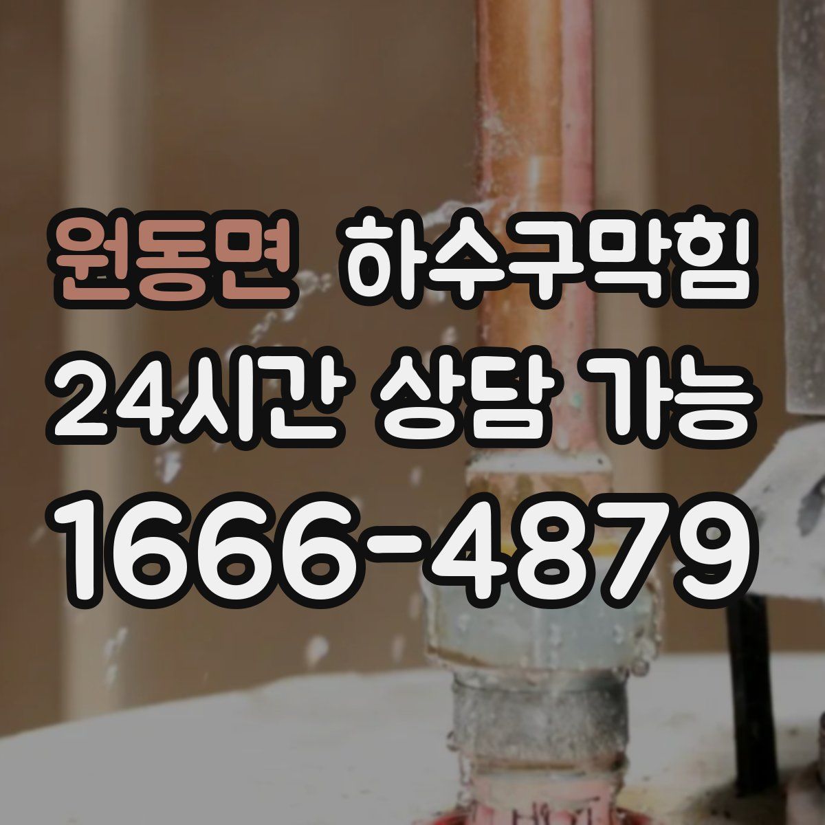 원동면 하수구막힘