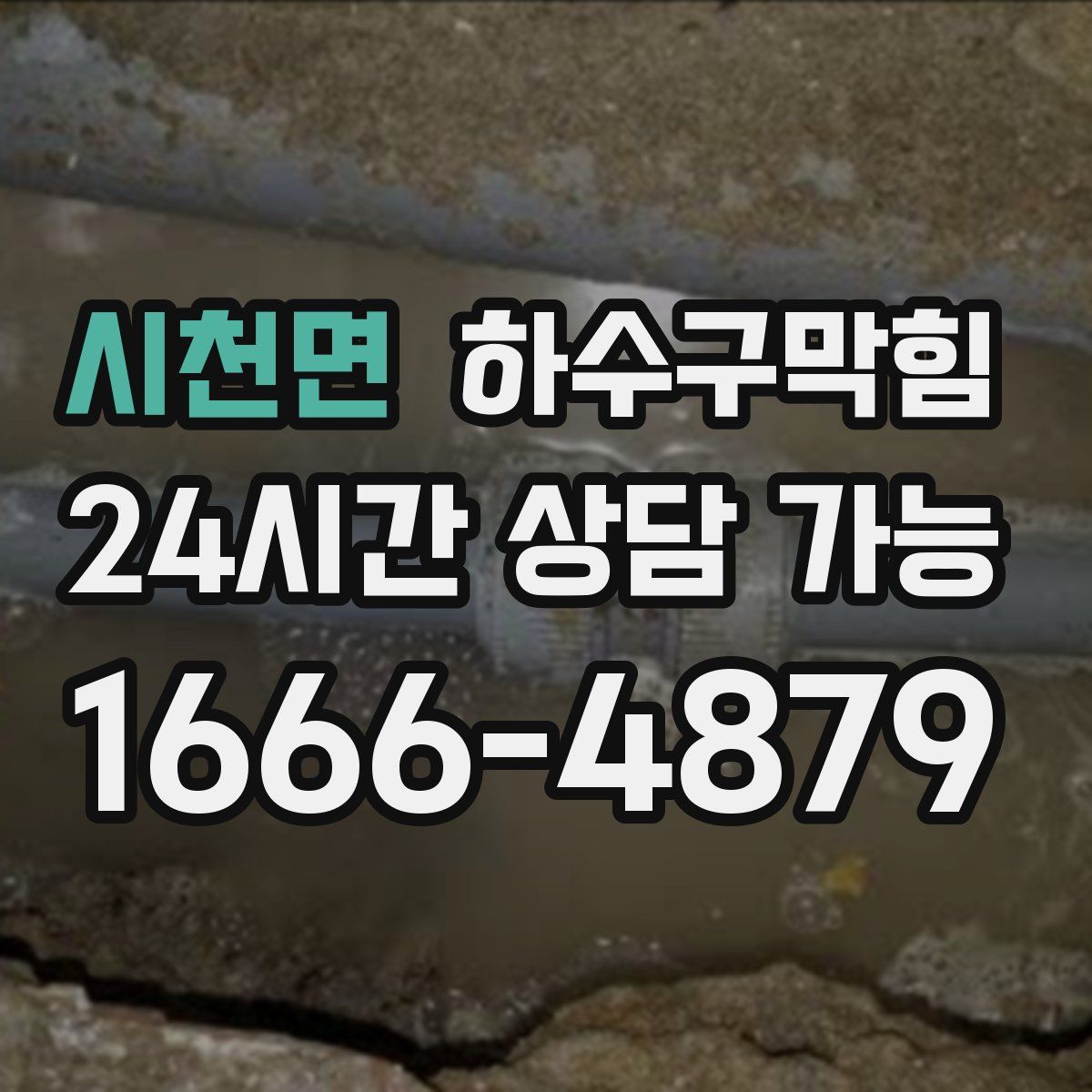 시천면 하수구막힘