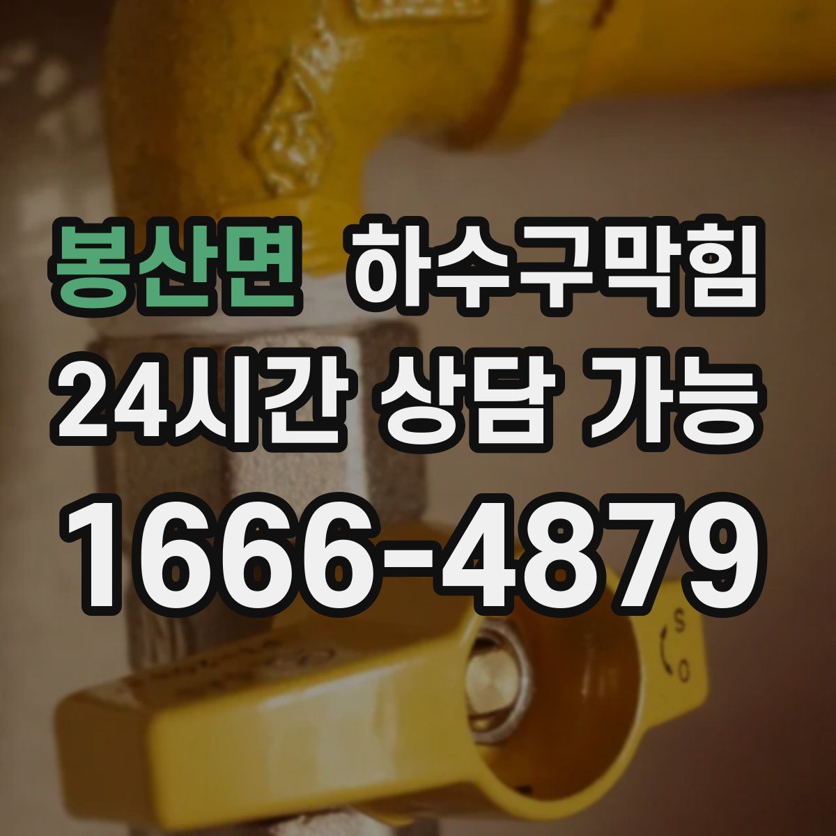 봉산면 하수구막힘