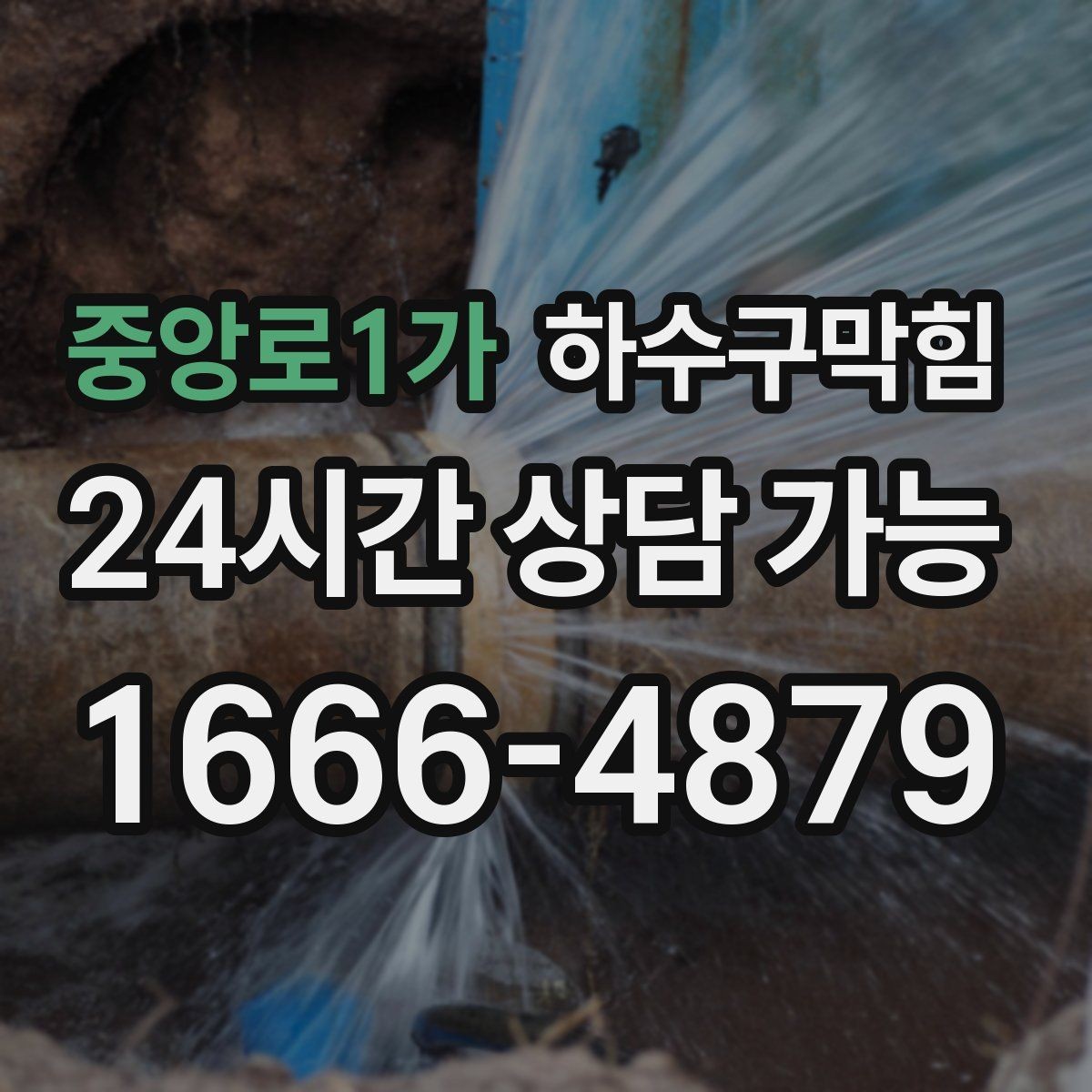 중앙로1가 하수구막힘 계단참 화분이 자주 쓰러진 이유