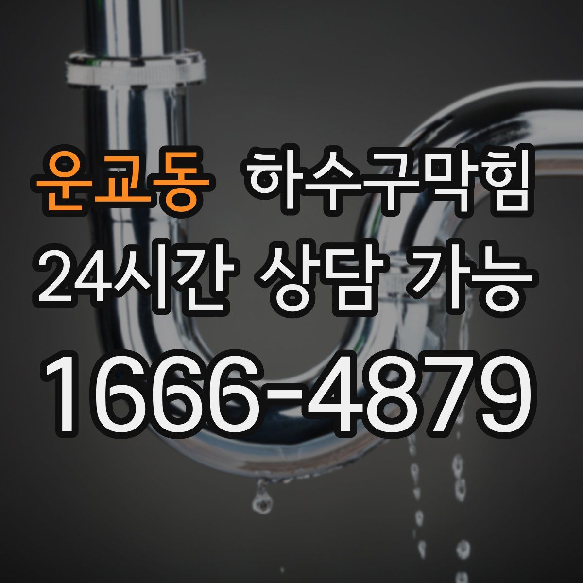 운교동 하수구막힘