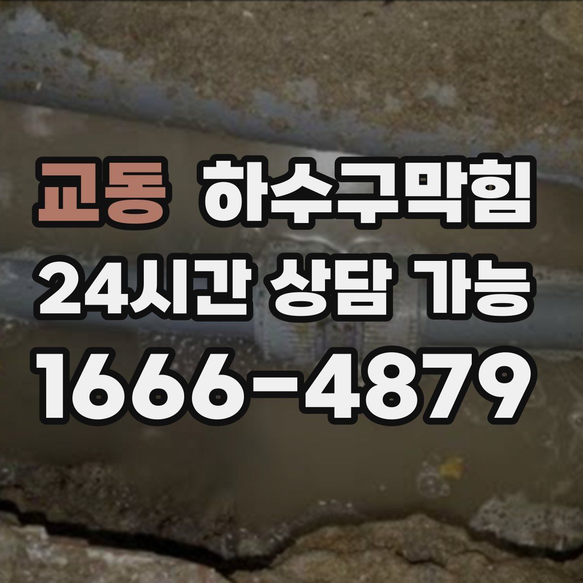 교동 하수구막힘