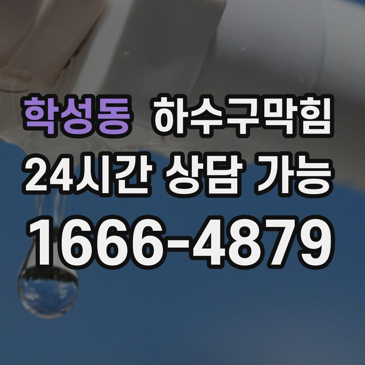 학성동 하수구막힘