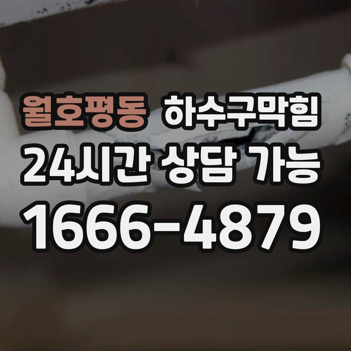 월호평동 하수구막힘