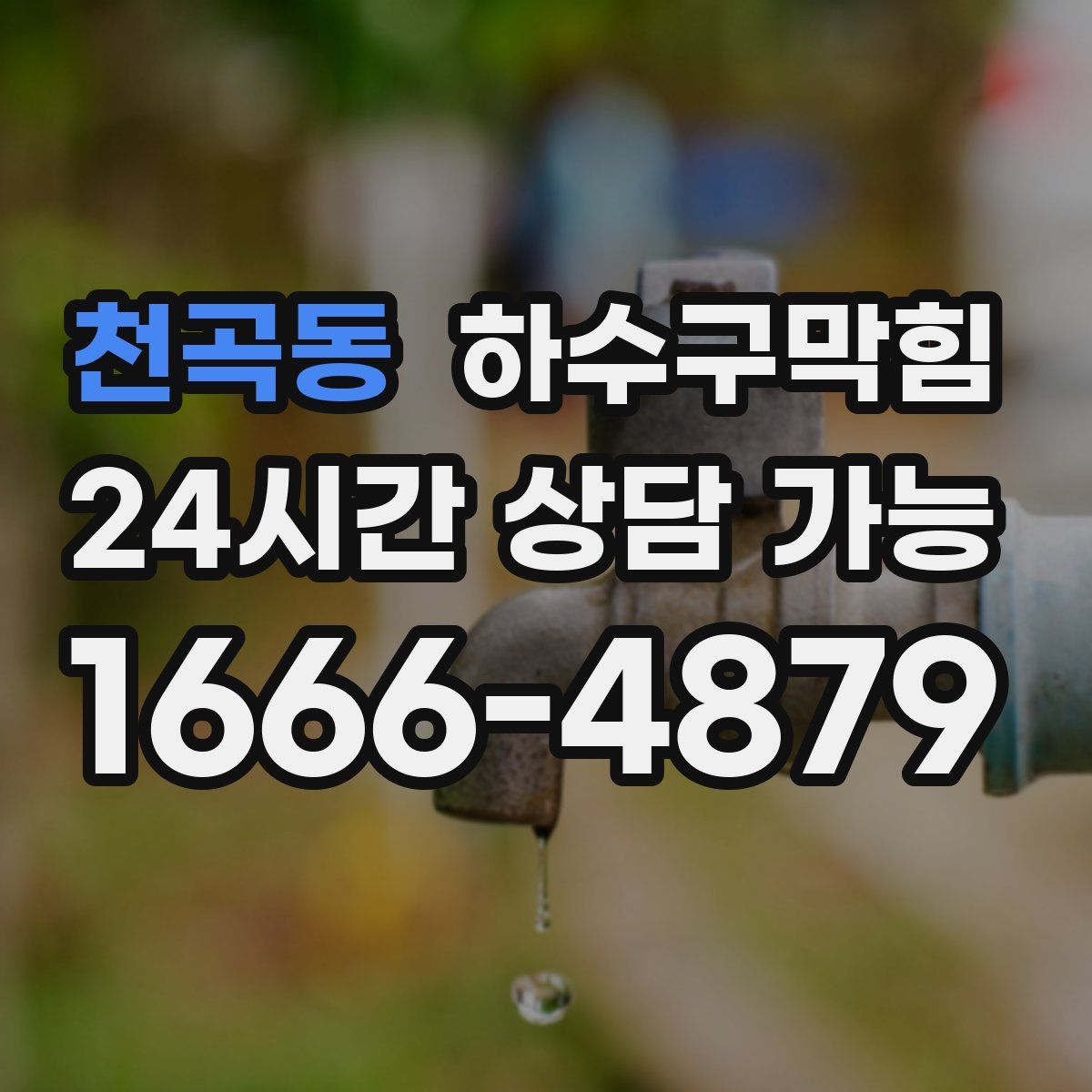 천곡동 하수구막힘