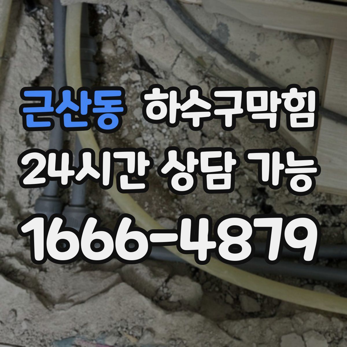 근산동 하수구막힘